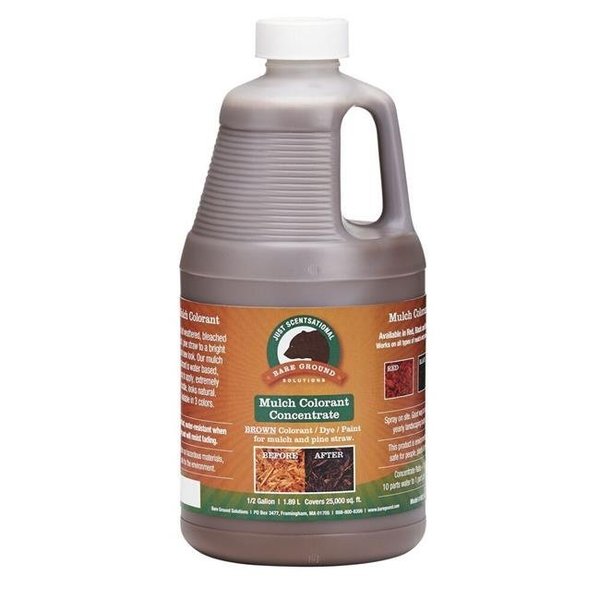 Bare Ground Bare Ground MCC-64BRN 0.5 gal Just Scentsational Brown Bark Mulch Colorant Concentrate - Half Gallon MCC-64BRN